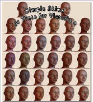 Skin Tints for Victoria 4 extend the life of your existing textures for �2.50
